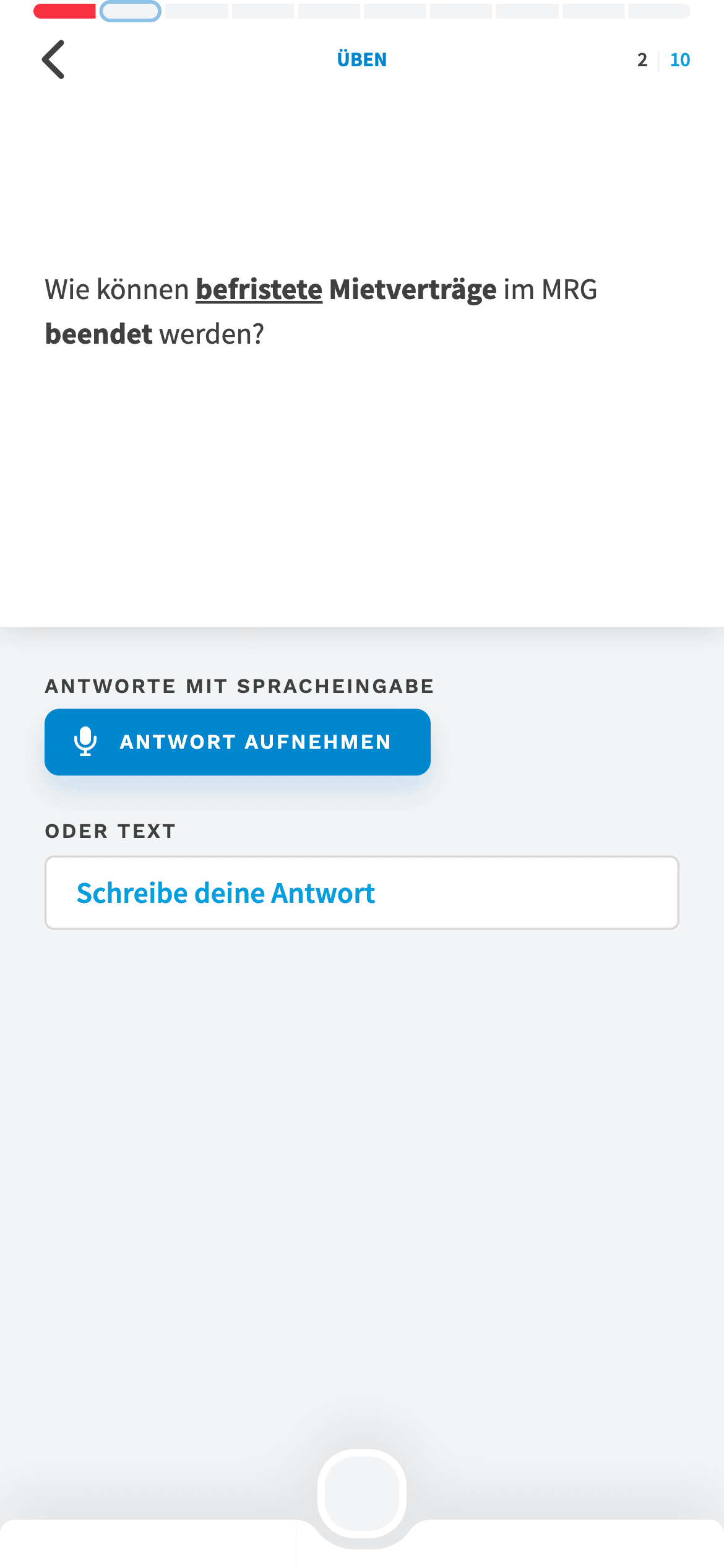 Offene Fragen — eduard App